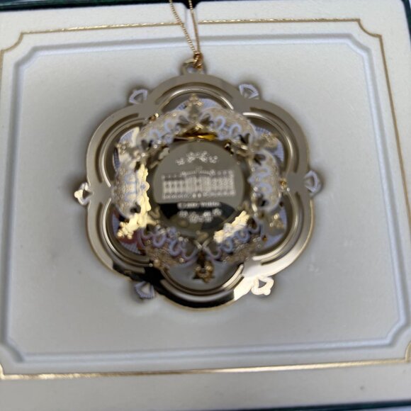 2005 White House Ornament James A. Garfield Christmas Gold-Plated Brass - Picture 3 of 6